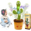 Tiktok Dancing Cactus Talking Toy,Sing/Wriggle/Recording Soft Plush Interactive Toy Figures