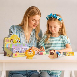 Air Dry Clay for Kids - Modeling Clay Kits, Ultra Light & Soft, Safe & Non-Toxic, 10 Boxes DIY Model Magic Clay 60 Colors with Sculpting Tools und Tutorials, Creative Art Crafts Toys Gifts Boys Girls