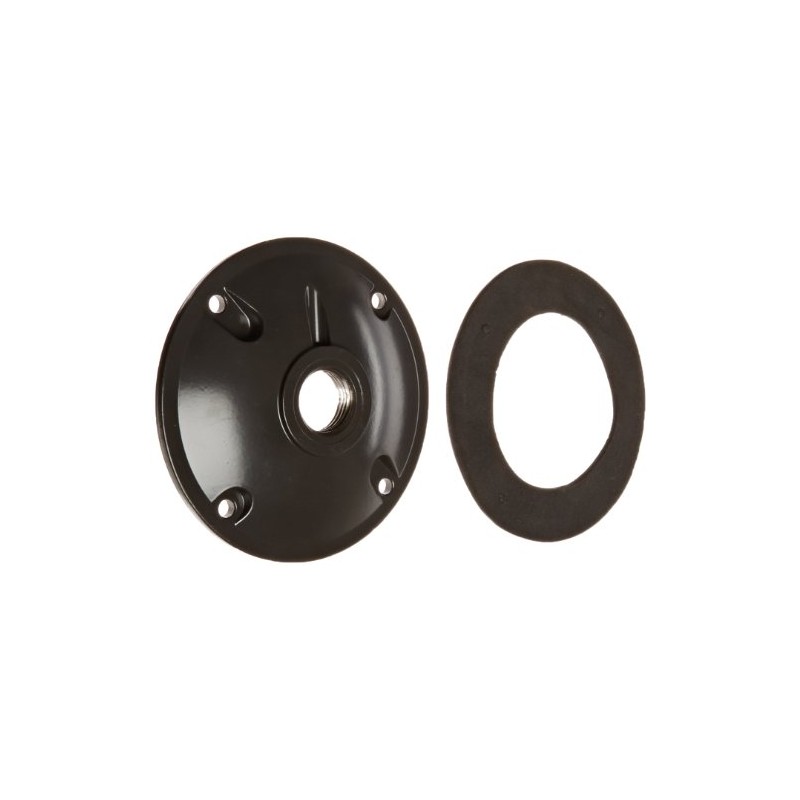 RAB Lighting XC1A Heavy Duty Weatherproof Round Cover, Aluminum, 1/2"