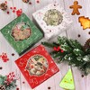 FOIMAS 12pcs Christmas Cookie Boxes, 6 x 6 x 3
