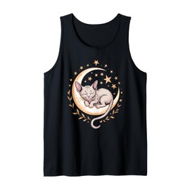 Crescent Moon Devon Rex Pixie Cats Tank Top