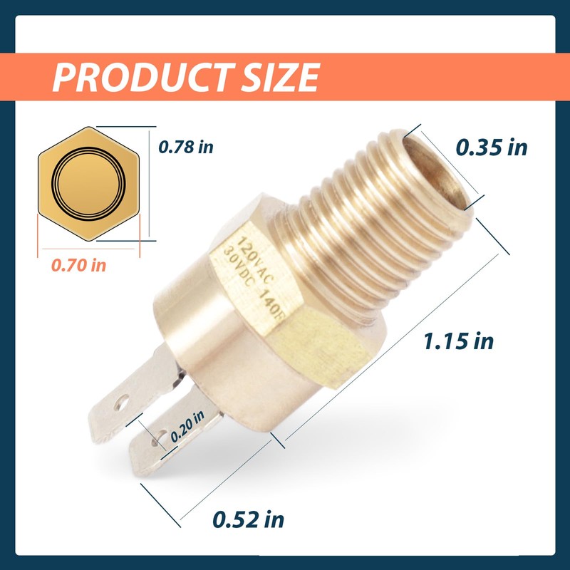 Lisnhlin 42002-0025S Automatic Gas Shutoff Switch (AGS) Compatible with Pentair