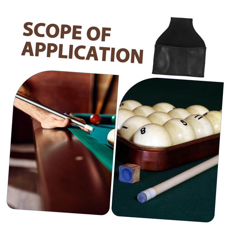 WHAMVOX Billiard Portable Chalk Holder Convenient Pool Table Accessory Black