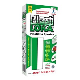 Plastiloka Epóxica No Tóxica Kola Loka 20g Repara y Moldea
