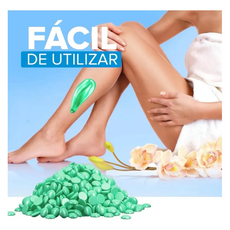 500 Gramos Cera Española Depilación Vello Facial & Corporal