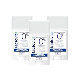 Lactovit Original Desodorante Extra Eficaz, piel normal a seca, 60ml, 3 unidades