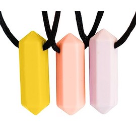 Tilcare Chew Chew Colgante - Lo mejor para niños o adultos a los que les gusta morder o tienen autismo - Colgante de silicona para masticar - Masticab