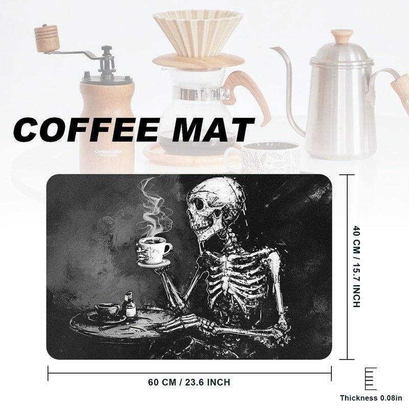 Coffee Mat,Coffee Bar Accessories Fit Under Coffee Maker Espresso Machine,Anti