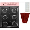 XL PEANUT BUTTER CUP Chocolate Candy Mold With © Molding Instruction + 50 set of packaging Kit