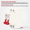 Pack of 2 1000 V DC Circuit Breaker 16 A