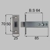 tosutemu Entrance Door [qdc19] Sub Box Lock Replacement Top & Bottom, Door Jamb during the speed of nuts (Pedestal) Shape Birch Wood (Frame) Drop Inside and Out V-1 A
