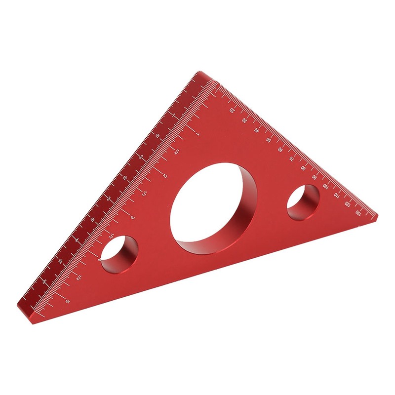 Aluminum Alloy Right Angle Ruler DIY Woodworking Triangle Ruler Measuring