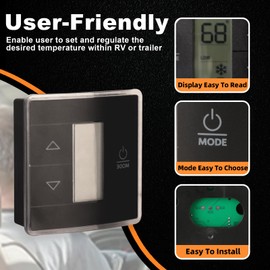 MILIPARTS RV Wall Thermostat Updated Version 3316250.712 Single Zone RV AC Thermostat