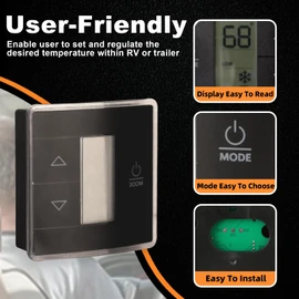 MILIPARTS RV Wall Thermostat Updated Version 3316250.712 Single Zone RV AC Thermostat