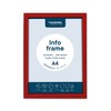 Europel Cornice Informativa Magnetica Autoadesiva A4 Rossa, Set da 2,