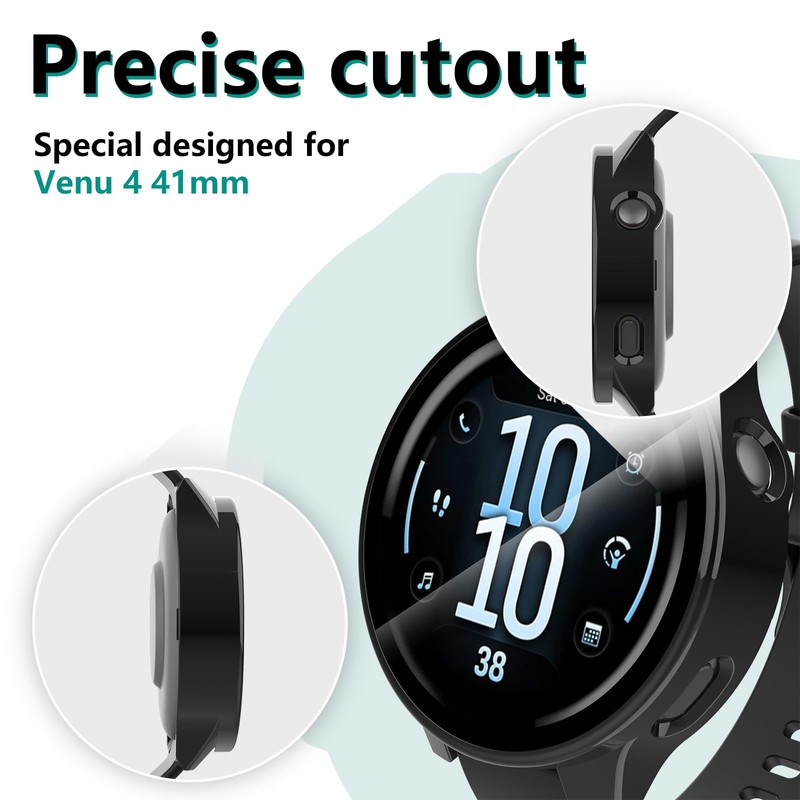 Bigqin Case for Garmin Venu 4 1.6 inches (41 mm),