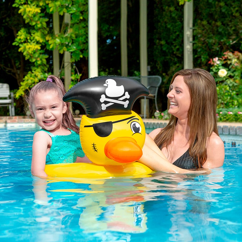 Poolmaster Swimming Pool Float Pirate Duck Tube, Multi Large