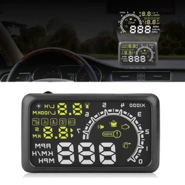 5.5"Big Screen Windshield HUD Head Up Display OBD2 EOBD L/H Speed Warning System