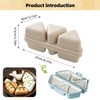 Asphodelia 2-Pack Triangle Onigiri Mold 6-in-1 Bento Rice Ball Maker,