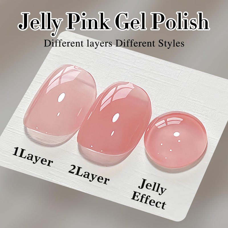 Double Rhythm Translucent Gel Polish Sheer Neutral Natural Light Milky