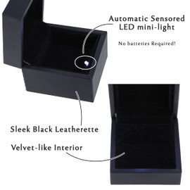 Engagement Ring Box, Proposal Lighted Gift Box, LED Fancy Ring Holder for Any Occasion, Fancy and Simple Gifts for Her