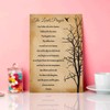 Our Father Prayer Wall Art,Christian The Lords Prayer Decor,Inspirational Quotes