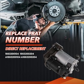 YDMON Bomba de compresor de suspensin neumtica, compatible con Mercedes GL-Class X166 GL 350 GL450 GL500 GL550 M-Class W166 ML250 ML 350 2013 2014... 