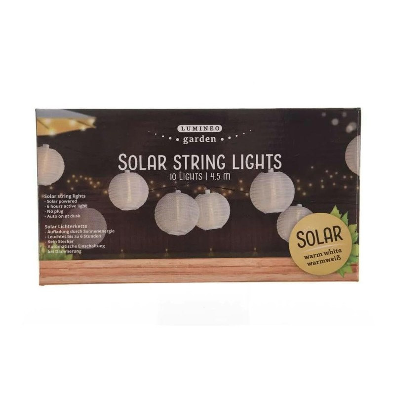 Kaemingk MI CASA GUIRNALDA Exterior Solar 7.5 m, White, LUZ