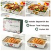 Howise Ceramic Sunflower Baking Casserole Dish with Handles,Large 2 pieces