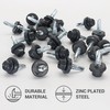 SKIR'CO (Pack of 50) Roofing Bolts, Hex Head 4.8 x