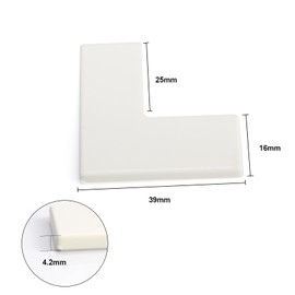 NeatiEase Fly Screen Window Magnetic Accessories 4 Window Corners 2 Window Clips (White)