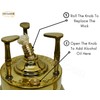 Al Bramony Brass Greek Turkish Coffee Maker Burner Table Top