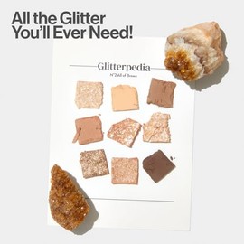 UNLEASHIA Glitterpedia - Sombra de ojos Paleta Maquillaje de ojos Maquillaje de punto Cosméticos (n. 2, color marrón), 0.2 ounces, 6.2 gramo, 1 item
