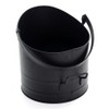 HomeZone Black Coal Bucket Fireside Accessories Kindling, Log, Coal &