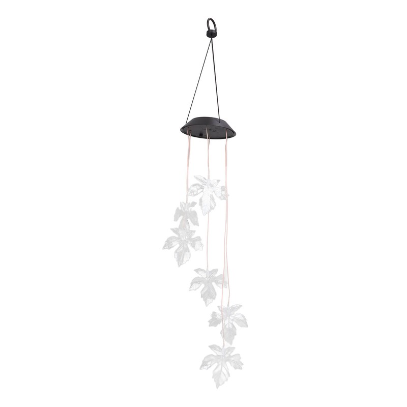 Solar Wind Chimes Maple Leaf LED Mobile Wind Chimes Lights