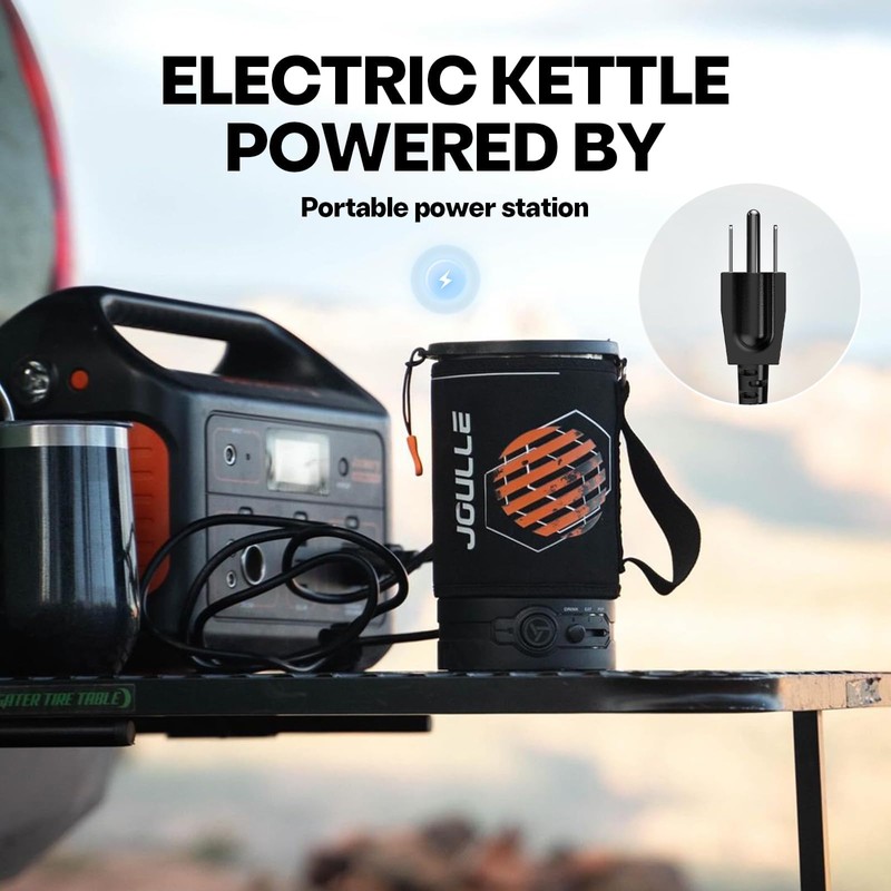 Stoke Voltaics Electric French Press Coffee Maker, 120V Boil Water