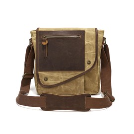 FANDARE Retro Men's Shoulder Bags Canvas Man Bags for Men Crossbody Bag Messenger Bags for Men Women Cover Pack Work Professional Business Office College Travel Satchel Bag Yellow