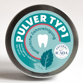 SCHETTLERs Powder Type 1 | Natural Dental Care | 30 g Screw Lid Tin Tin