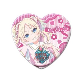 SYNC INNOVATION Love Live! Hasunosora School Idol Club Vol. 2 ZE (Rurino Osawa), Heart Shaped Can Badge, Approx. 2.0 x 2.2 inches (52 x 57 mm), Tin Plate SYNC-HNS2HKB-ZE