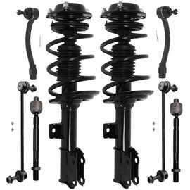 TFGCSG Struts Shock suspension kit for 2011 2012 2013 2014 2015 2016 for Hyundai Elantra Front Complete Struts Assembly Stabilizer Bar Link Kit Tie Rod End 8 Pcs, 172708 172709