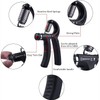 IDEAPRO 2pcs Adjustable Hand Grip Exerciser (10-50kg) - Strengthen Grip,