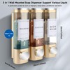 MEKOTRIN Shampoo and Conditioner Dispenser, Shower Soap Dispenser Wall Mounted