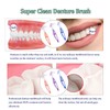 FRUTA 3 Pcs Denture Cleaning Brushes False Teeth Cleaning Brush