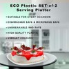 ECO 2 Pack Large 34.4 x 25.3 cm Sandwich Platter
