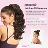 REECHO Ponytail Extension, 18 inch Drawstring Ponytail Hair Extensions Long