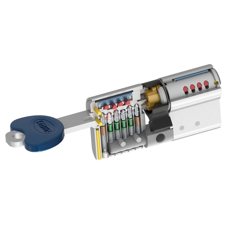 amig Modelo 20000 Safety Cylinder, Matt Chrome, 90cm (40-50 CADA