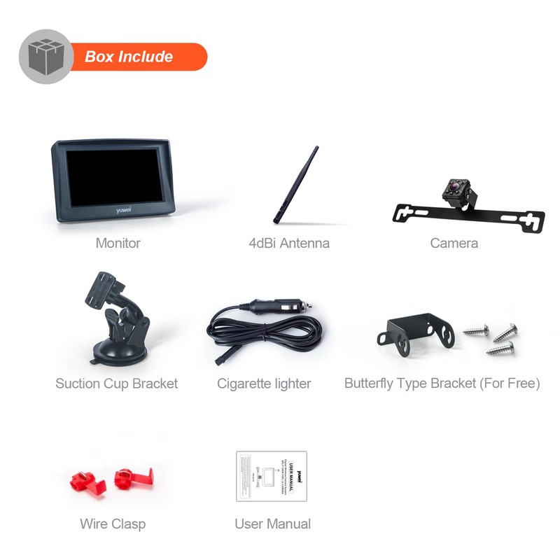 Digital Wireless Backup System, Waterproof and Night Vision Wireless License