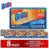 Brillo Estracell Sponges, Premium Long Lasting, Kitchen & Bathroom with