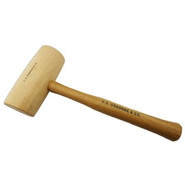 C.S. Osborne Barrel Shaped Hickory Mallet #89.5 Size 2 (2-1/2" Diameter)