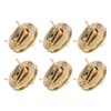 10 Sets/Pack Purse Lock Classic Style 2.1x2.7cm / 0.8x1.1in Replaceable